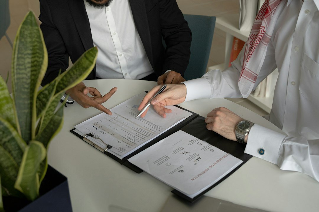 real estate investor analyzing documents